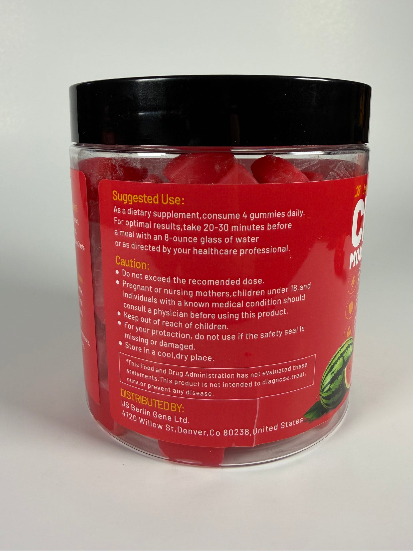 Watermelon Creatine Monohydrate Gummies