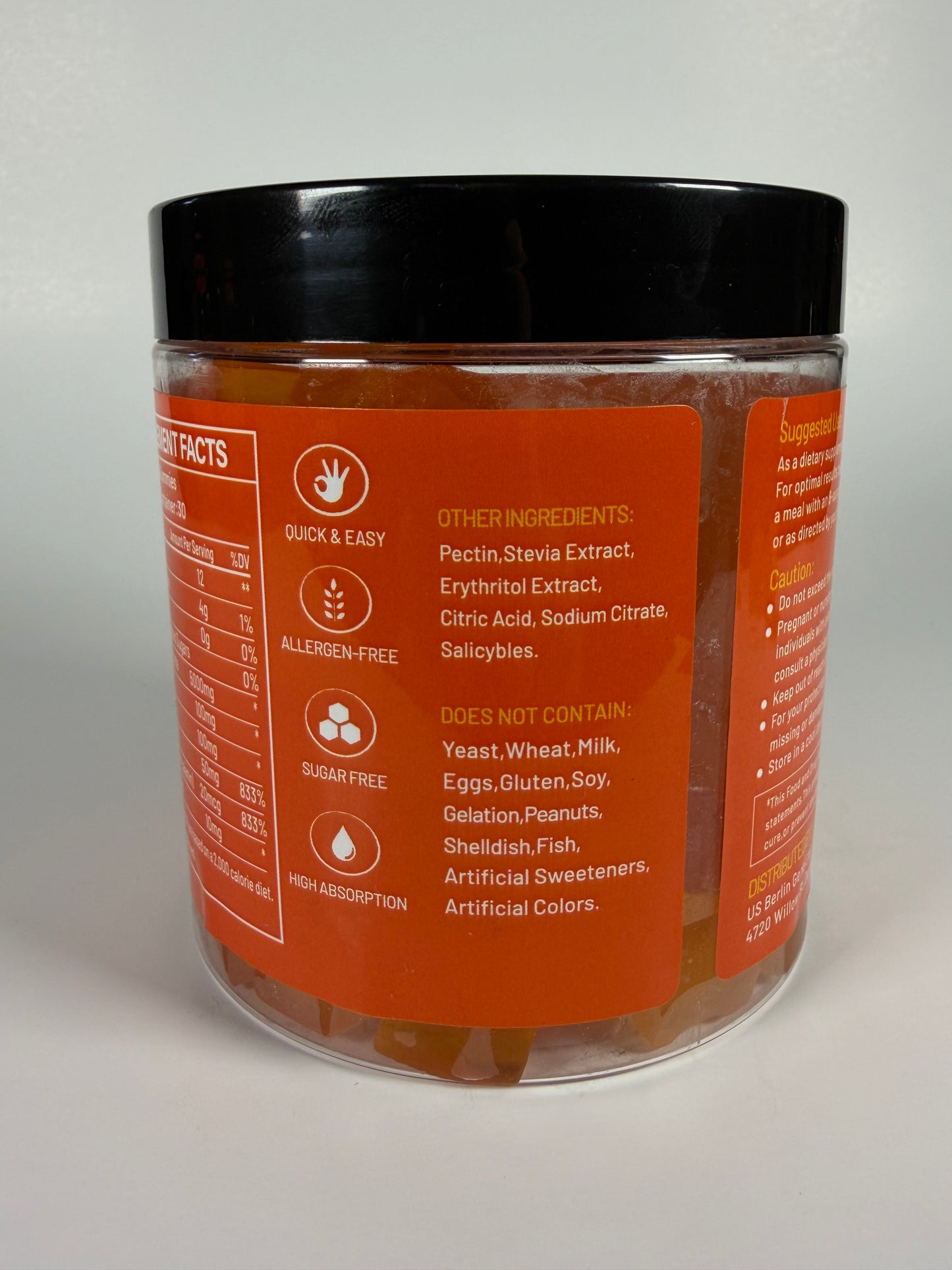Orange Creatine Monohydrate Gummies